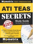 Ati Teas Secrets Study Guide&colon; Teas 6 Complete Study Manual