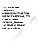 Test Bank for Saunders Comprehensive Review for NCLEX-RN Exam, 5e, Silvestri