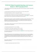 NUR 518 Clinical Essentials Questions And Answers Rated A&plus; 2024 Guaranteed Tests