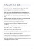 Air Force IBT Study Guide Exam 2024&sol;2025 Questions With Completed & Verified Solutions&period;