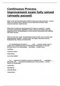 Continuous Process Improvement exam fully solved &lpar;already passed&rpar;&period;