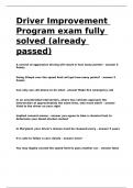 Driver Improvement Program exam fully solved &lpar;already passed&rpar;