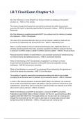 I&period;B&period;T Final Exam Chapter 1-3 Exam 2024 Questions With Completed & Verified Solutions&period;