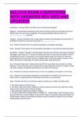 BUL3310 EXAM 3 QUESTIONS WITH ANSWERS REV ISED AND UPDATED&excl;