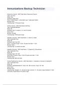 Immunizations Backup Technician Exam 2024&sol;2025 Questions With Completed & Verified Solutions&period;