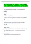 BUL3310 PRACTICE TEST QUESTIONS WITH VERIFIED ANSWERS &ndash; UPDATED&excl;&excl;