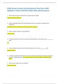 D202 Human Growth and Development Final Exam 2024  GRADED A&plus; WGU CERTIFIED EXAM 100&percnt; &lpar;200 Questions&rpar;