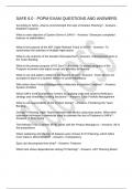 SAFE 6&period;0 - POPM EXAM QUESTIONS AND ANSWERS