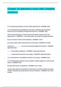 Chapter 15 optometry exam with complete solutions