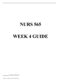 NR 565 Week 4 GUIDE 