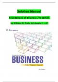Solution Manual For Foundations of Business&comma; 7th Edition by &lpar;William M&period; Pride&comma; 2023&rpar; Verified Chapters 1 - 47&comma; Complete Newest Version