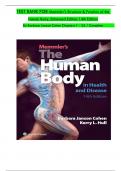 Test Bank For Memmler's The Human Body in Health and Disease 14th Edition&vert;&vert;ISBN NO&colon;10&comma;&vert;&vert;ISBN NO&colon;13&comma;978-&vert;&vert;All Completed Chapters&vert;&vert;A&plus; Guide&period;