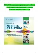 TEST BANK For Medical Assisting Administrative & Clinical Competencies &lpar;MindTap Course List&rpar; 9th Edition by Michelle Blesi&comma; Verified Chapters 1 - 58&comma; Complete Newest Version