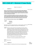 BSC 2346 AP 1 Module 6 Case Study. | GRADED A