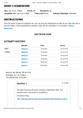 MATH 221 Week 1 Homework&semi; Statistics for Decision-Making 