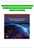 TEST BANK For Operations and Supply Chain Management&comma; 17th Edition by &lpar;F&period; Robert Jacobs&comma; 2024&rpar;&comma; Verified Chapters 1 - 22&comma; Complete Newest Version&comma; ISBN10&colon; 1265071276 &vert; ISBN13&colon; 9781265071271