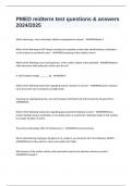 PMED midterm test questions & answers 2024&sol;2025