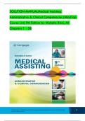 TEST BANK For Medical Assisting Administrative & Clinical Competencies &lpar;MindTap Course List&rpar; 9th Edition by Michelle Blesi&comma; Verified Chapters 1 - 58&comma; Complete Newest Version