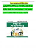 Solution Manual for Payroll Accounting 2024&comma; 34th Edition by Bernard J&period; Bieg&comma; Bridget Stomberg&comma; Verified Chapters 1 - 7&comma; Complete Newest Version