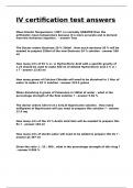 IV certification test answers&period;