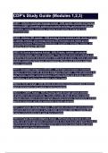 CDP-s Study Guide &lpar;Modules 1&comma;2&comma;3&rpar;&period;