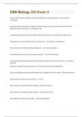 CSN Biology 223 Exam 5 All Possible Questions and Answers with complete solution