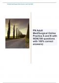 PN Adult Med&sol;Surgical Online Practice A and B with NGN&lpar;180 questions with 100&percnt; correct answers&rpar;