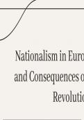 Nationalism in Europe and the Russian revolution 