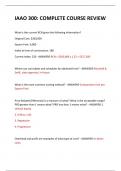 IAAO 300&colon; COMPLETE COURSE REVIEW 2024 QUESTIONS AND ANSWERS