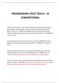 PROGRESSION&colon; FIELD TECH II - III CONVENTIONAL 2024 QUESTIONS AND ANSWERS