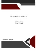 Functions - Differential Calculus