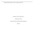 Essay Translational Research and Population Health Management NUR-550 (NUR 550) 
