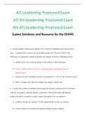RN ATI Leadership Proctored Exam 2021.docx