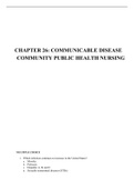 CHAPTER 26&colon; COMMUNICABLE DISEASE  COMMUNITY PUBLIC HEALTH NURSING