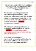 MED SURG EXAM 3 COMPLETE STUDY GUIDE EXAM  2024 ACTUAL EXAM QUESTIONS WITH CORRECT  ANSWERS LATEST UPDATE 2023 -2024 A&plus;  GUARANTEED