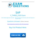 Latest C_THR83_2105 PDF and dumps Download C_THR83_2105 Exam Questions and Answers (2021)