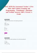 WGU D278 Pre-Assessment Version 1 &lpar;New  2024&sol; 2025 Update&rpar; Scripting and   Programming - Foundations &vert; Questions  and Verified Answers&vert; 100&percnt; Correct&vert; A   Grade