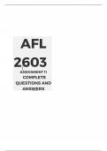 AFL2603 Assignment 11 ISIZULU COMPLETE ANSWERS&rpar; Semester 2 2024