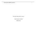 NRS-427VN - Policy Brief&colon; Mental Health in America&period;
