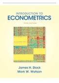 Introduction to Econometrics 3e Stock Watson SM (all chapters solved) ; Introduction to Econometrics, 3rd Edition (complete) 