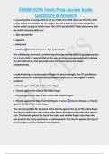 EXAM&colon;COTA Exam Prep&colon; purple book&semi; Questions & Answers 
