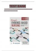 Test Bank For Brown's Evidence-Based Nursing&colon; The Research-Practice Connection 5th Edition&comma; Emily W&period; Nowak&comma; Renee Colsch