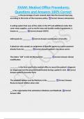 EXAM&colon; Medical Office Procedures&semi;  Questions and Answers 100&percnt; Correct 