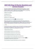 NUR 350 Chap 53 Review Questions and Correct Answers
