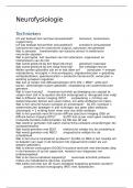Oefenvragen document neurofysiologie voor quizlet