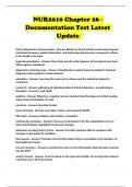 NUR2010 Chapter 26 - Documentation Test Latest Update 