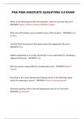  PGA PGM ASSOCIATE QUALIFYING 3&period;0 EXAM 2024 QUESTIONS AND ANSWERS