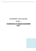 OVERVIEW OF INDIAN EASEMENT ACT