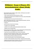 NUR2010 - Exam 2 &lpar;Neuro&comma; GU&comma; musculoskeletal&comma; abuse&rpar; Study Guide 