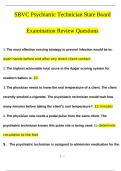 SBVC Psychiatric Technician State Board Examination QUESTIONS AND ANSWERS &lpar;VERIFIED&rpar; 2024&sol;2025